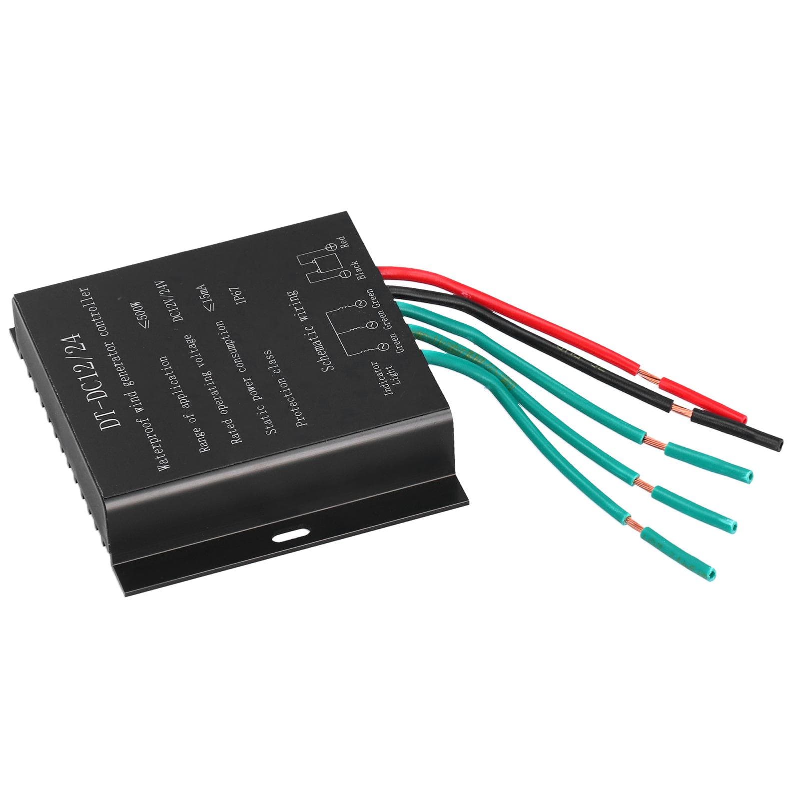 FO51224V 500W Wind Turbine Generator Controller Waterproof Battery Charging Regulator