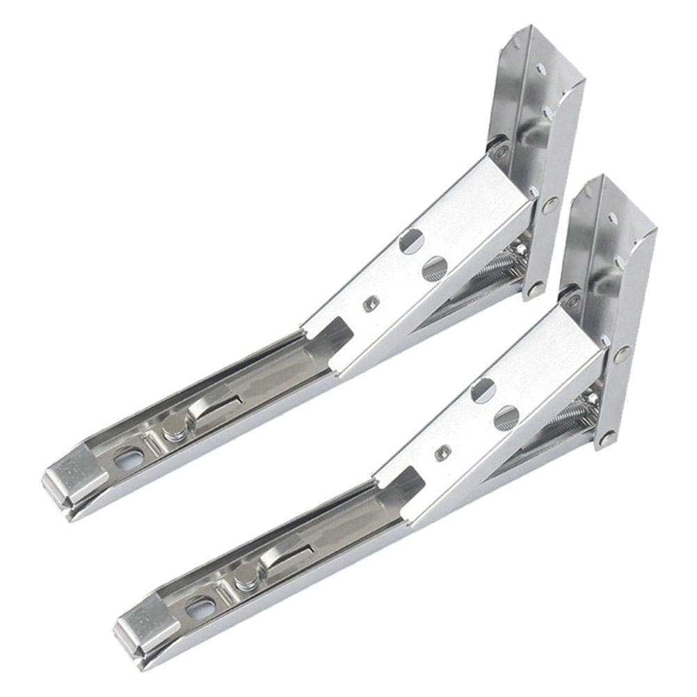 Stainless Steel Triangle Spring Folding Shelf Bracket Wall Mounted Triangle Shelf Bracket