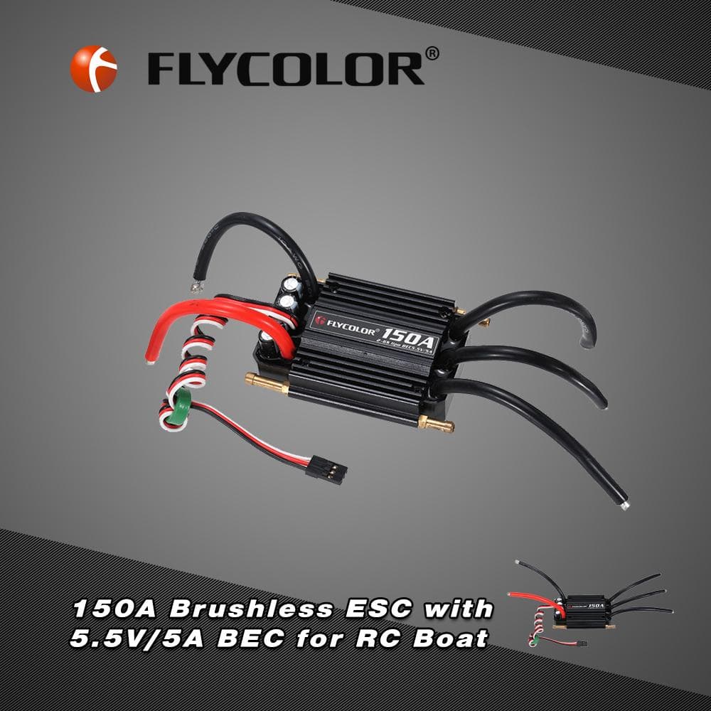 Original Flycolor Waterproof 150A Brushless ESC Electronic Speed Controller with 5.5V/5A BEC