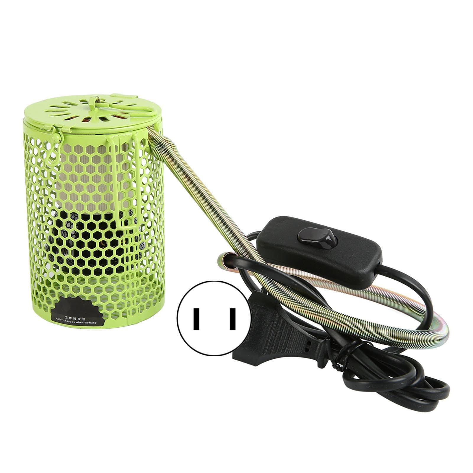 Reptile Heat Lamp Multifunction Ceramic Reptile Heat Lamp Bulb with Lampshade for Reptiles Frogs