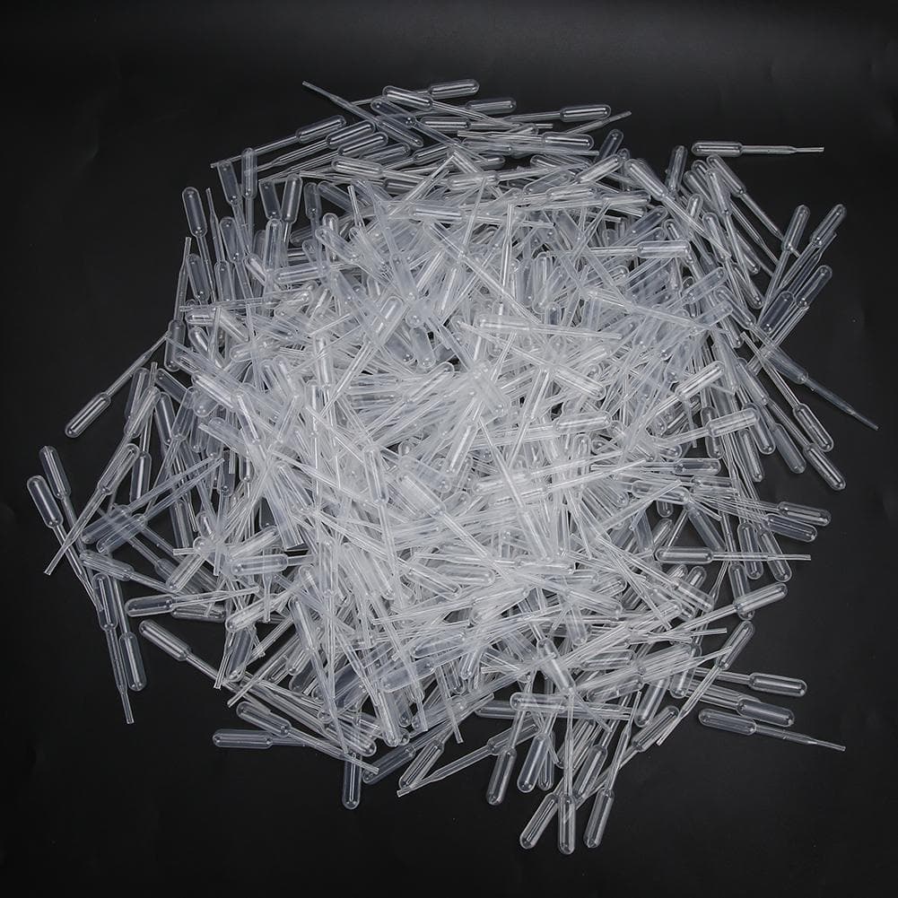 1000pcs Disposable Transfer Pipettes Plastic Makeup Calibrated Dropper Eye Dropper