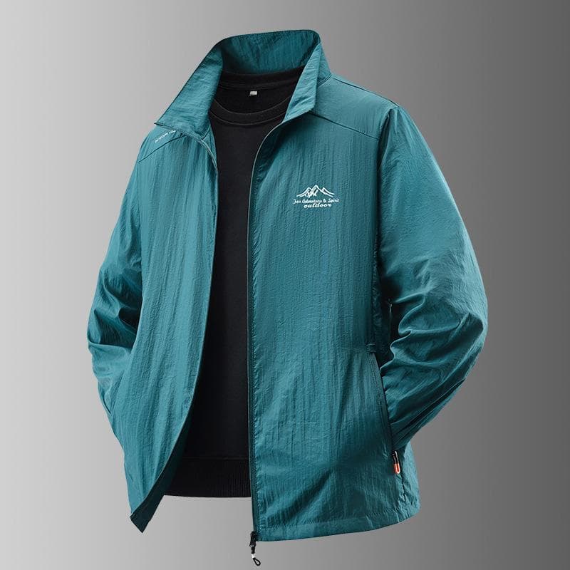 Men's Summer Sun Protection Jacket Ultra-Light Thin Skin-Friendly Breathable UV Proof Fishing Ice Silk Sunscreen Coat XL