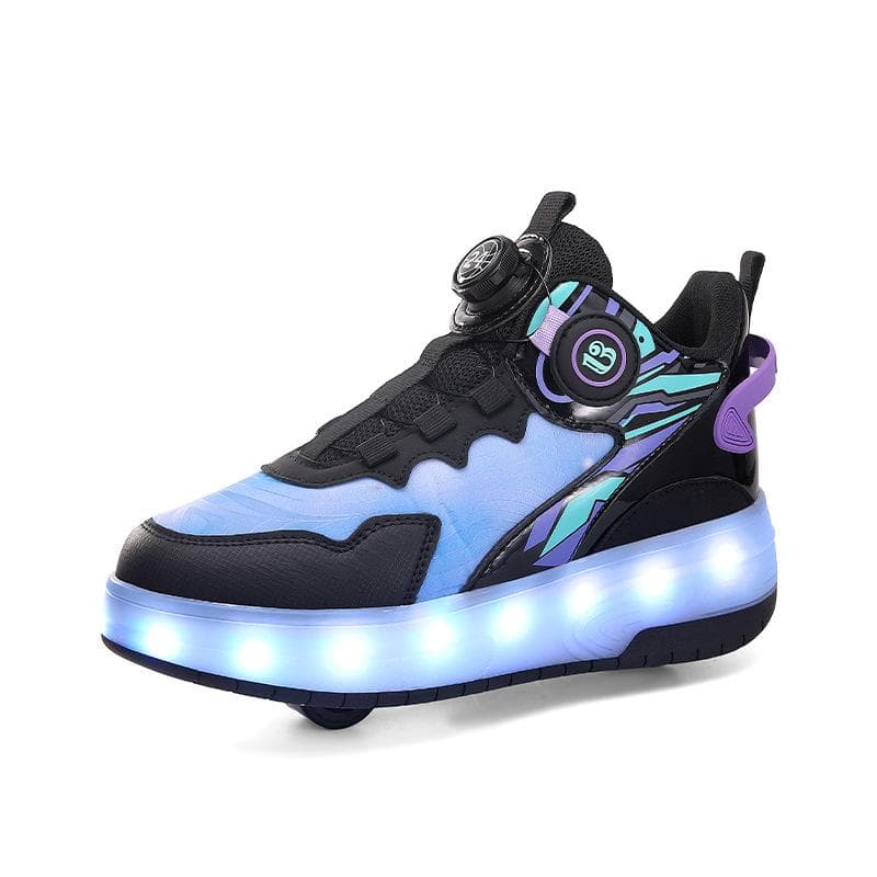 Invisible Automatic Wheel Shoes, Children's Roller Skates, Boys' Runaway Shoes, New Double Wheels with Lights for Girls 39