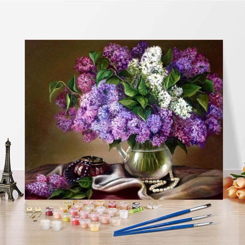 Hand Painted Decompression DIY Digital Oil Painting Painting By Numbers Canvas Painting Home Decoration 40x50cm no frame