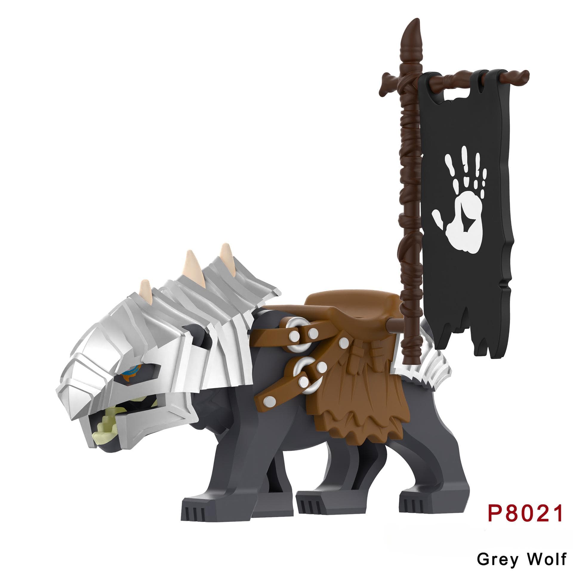 Medieval Orc Mounts and Wolf Building Blocks Children's Toys