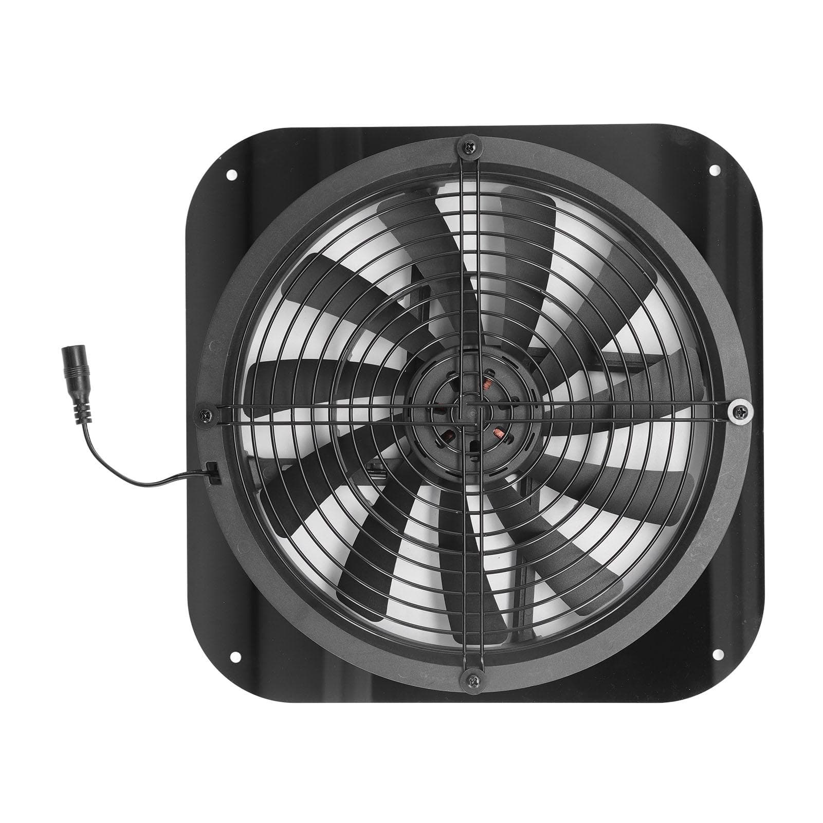 9.8in Solar Exhaust Fan High Pressure Round Ventilation Vent Fan for Small Chicken Houses