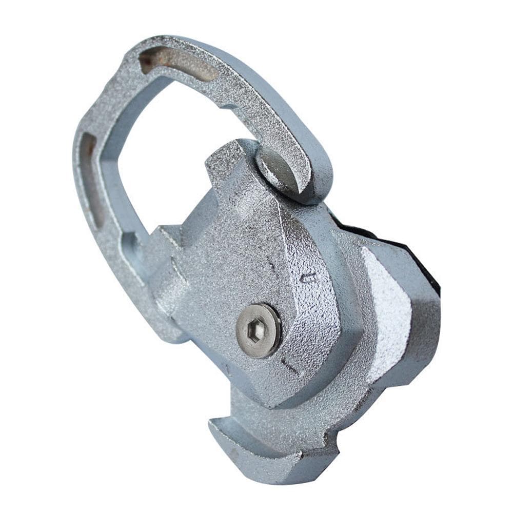 Pickup Truck Heavy Bed Liner Anchor Heavy Duty Nickel Alloy D Rings Tie Down Anchors Durable Rear silver