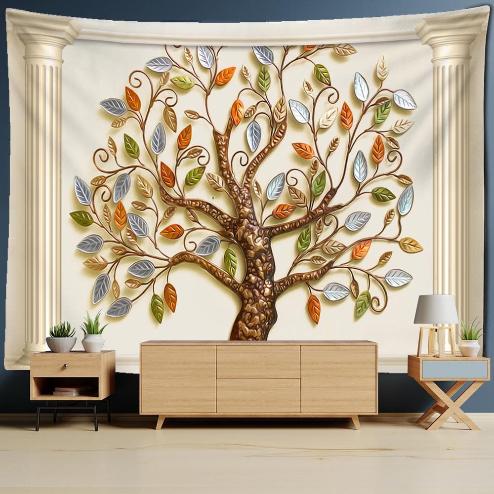 Money Tree Tapestry Wall Hanging Boho Nature Plant Psychedelic Witchcraft Dorm Background Home Decor 200x150cm