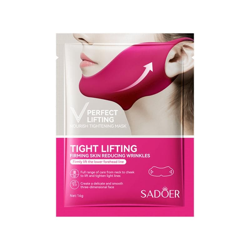 1pcs V-Shaped Lifting Gel Face Mask Chin Lifting Patch Hydrating Gel Ear Hook Face Mask Double V Ear Hook V-Line Face Mask V-Line Lifting Face Mask 1pc