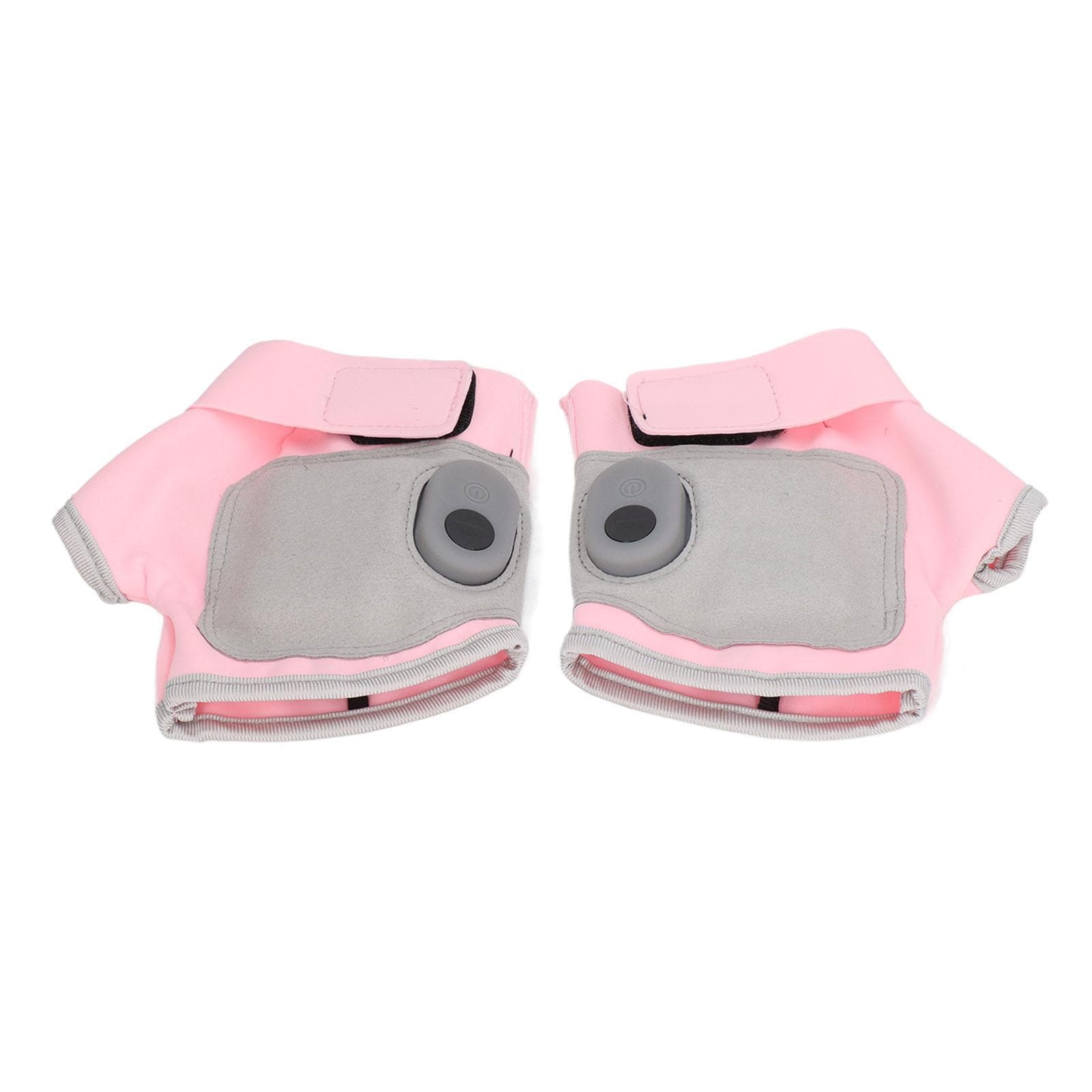 2 Pcs Heated Glove Multifunctional Self Heating Half Finger USB Charging Pink Hand Warmers with