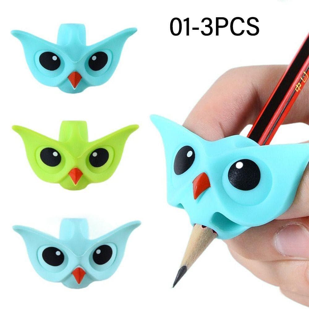 Hold Stationery Pencil Holder Silicone Pen Grips Posture Correction Tool Writing Posture Corrector 01-3PCS