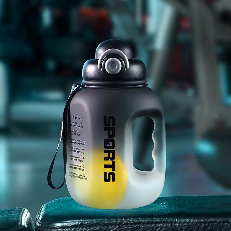 Sport Water Bottle Portable Fitness Plastic Cup With Straw Large Capacity Outdoor Travel Big Water Bottles Drinkware