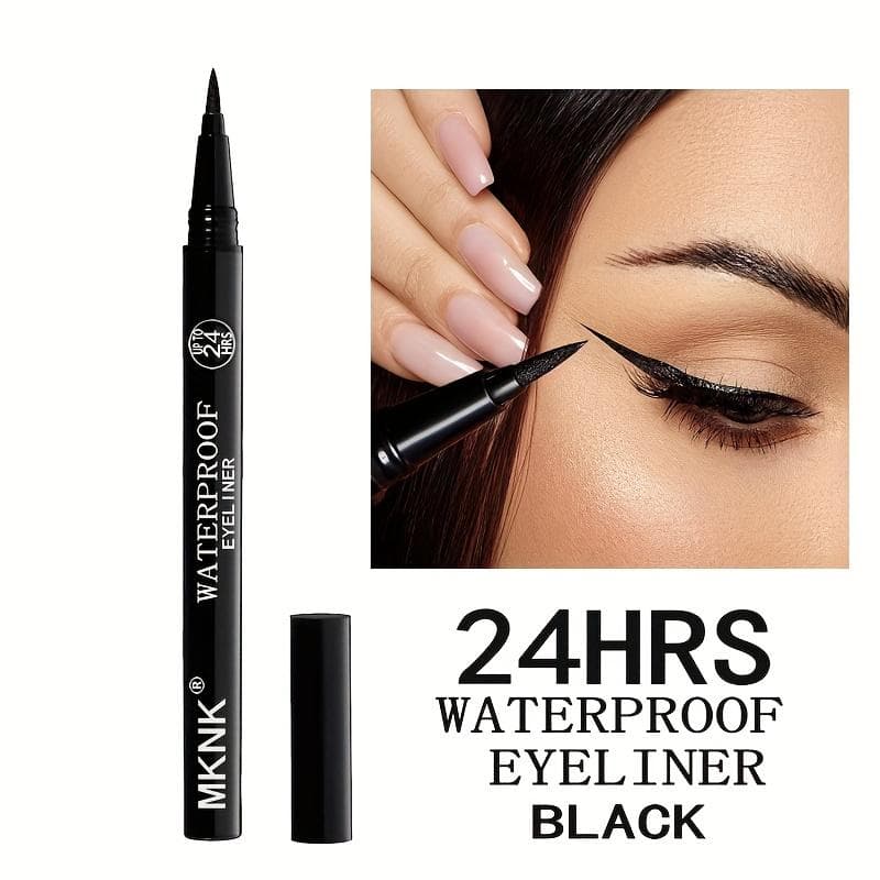 1pc Ultra-Fine Waterproof Liquid Eyeliner Pencil Quick-Dry Smudge-Proof Long-Lasting Black Precision Application for Dramatic Eye Makeup
