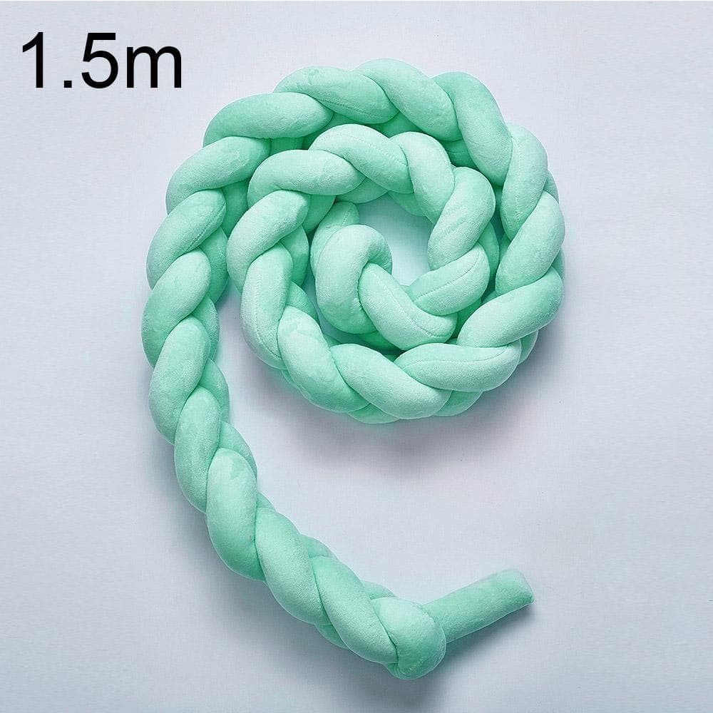 Baby Bed Bumper Crib Pad Protection Weaving Plush Baby Bedding Accessory Infant Room Decoration D150