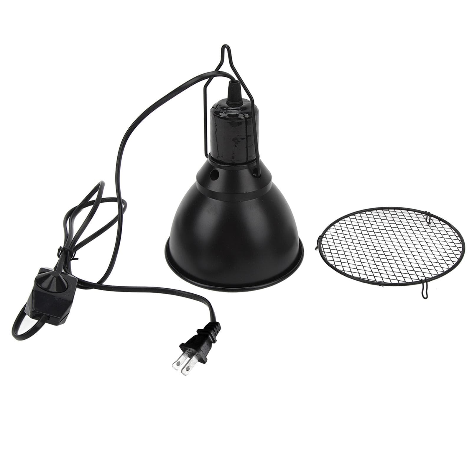 Reptile Light Fixture Simulation Lighting E27 Socket Reptile Lamp Fixture for UVA UVB Bulb Basking