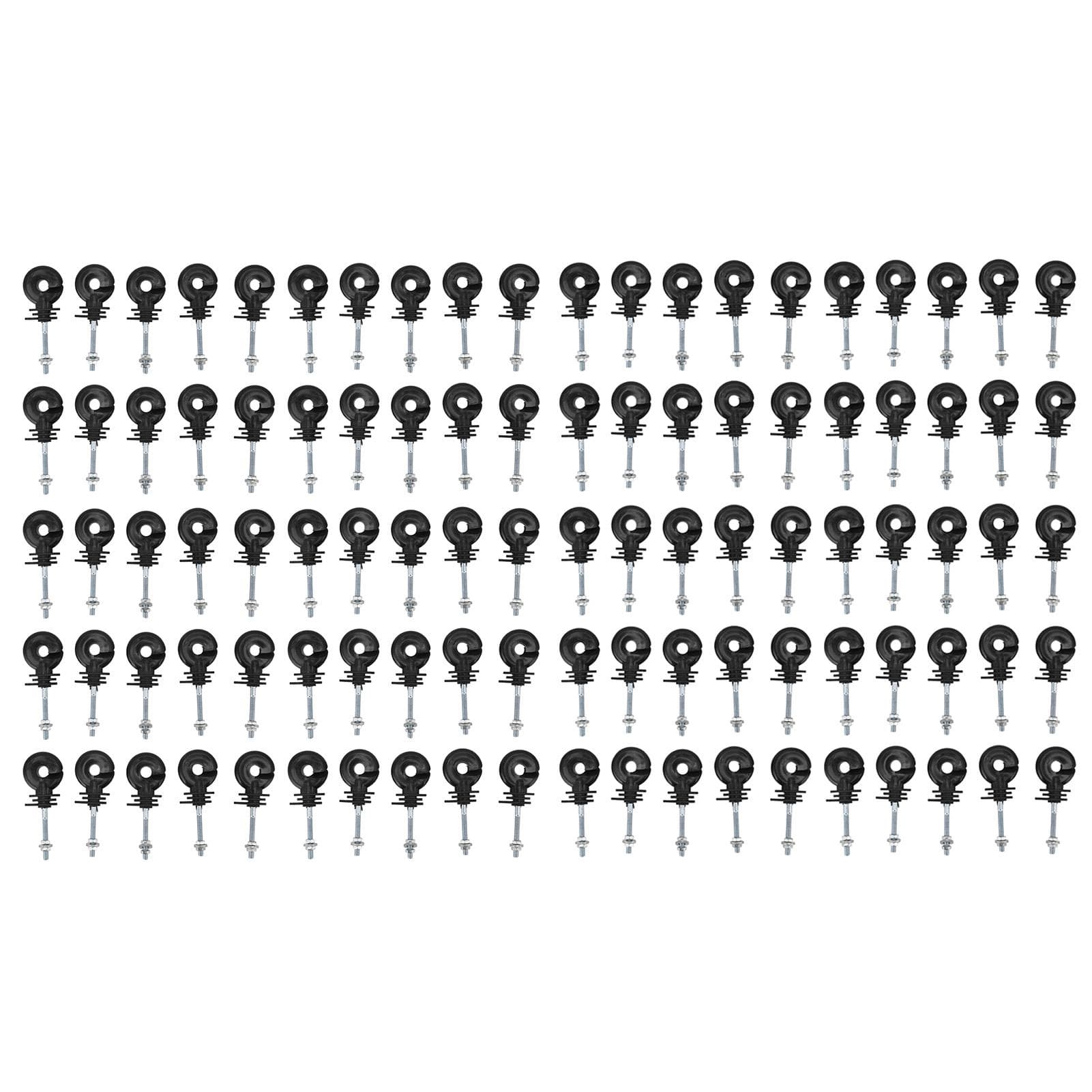 100Set Electric Fence Insulator Iron Post Insulator Power Grid System Husbandry Fence Insulator