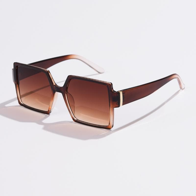 1/2pcs Fashion Square Sunglasses Women Large Frame UV400 Protection Outdoor Sports Vintage Gradient Sun Glasses show as picture
