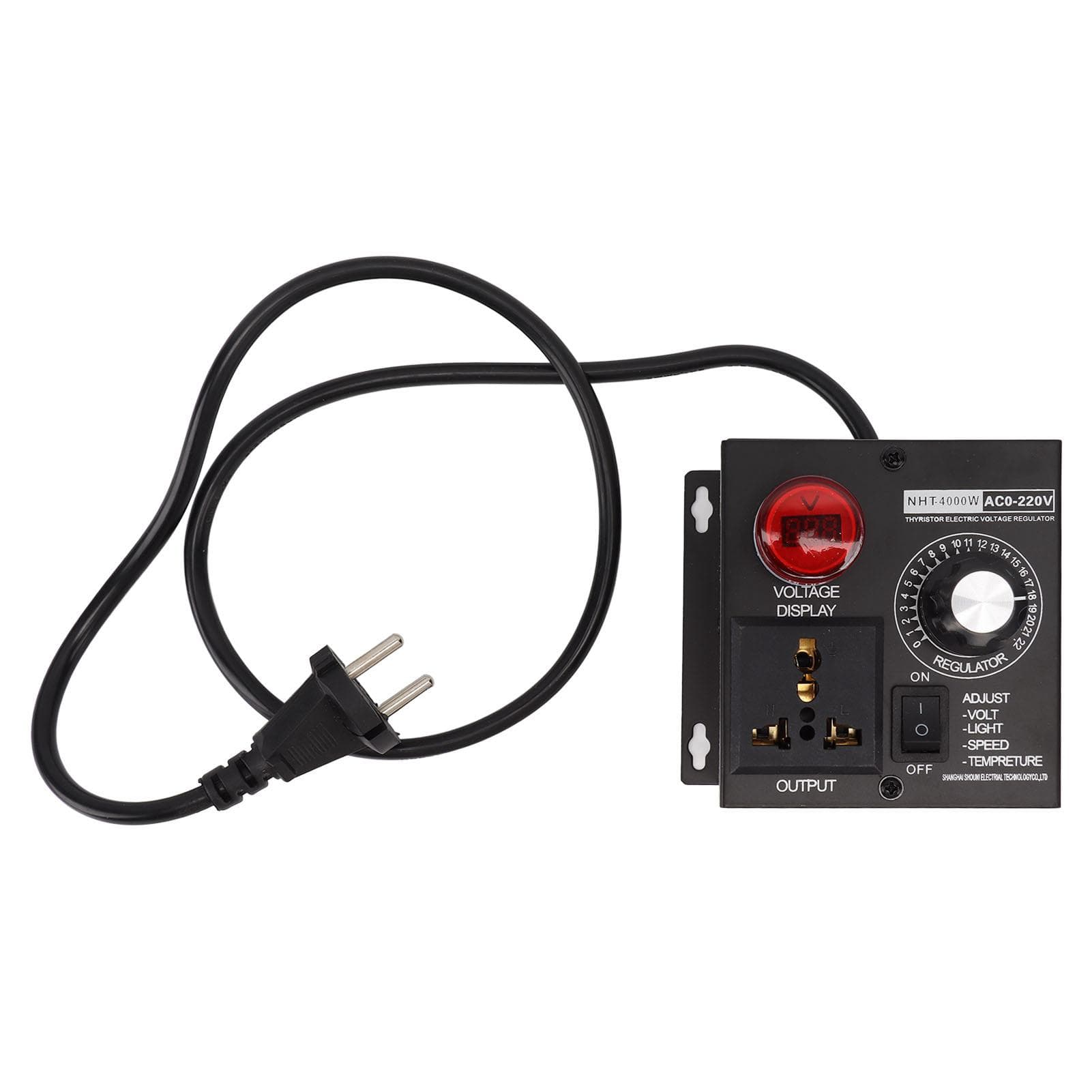 4000W SCR Electronic Voltage Regulator Motor Speed Controller Dimmer Thermostat Wide Voltage