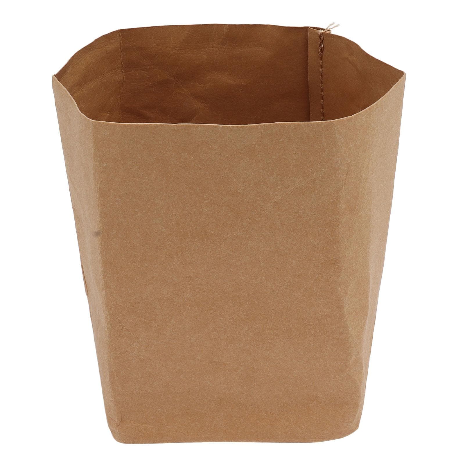 Washed Kraft Paper Bag Waterproof Flowerpot Food Storage Bag for Holding Food Fruits Vegetables Small
