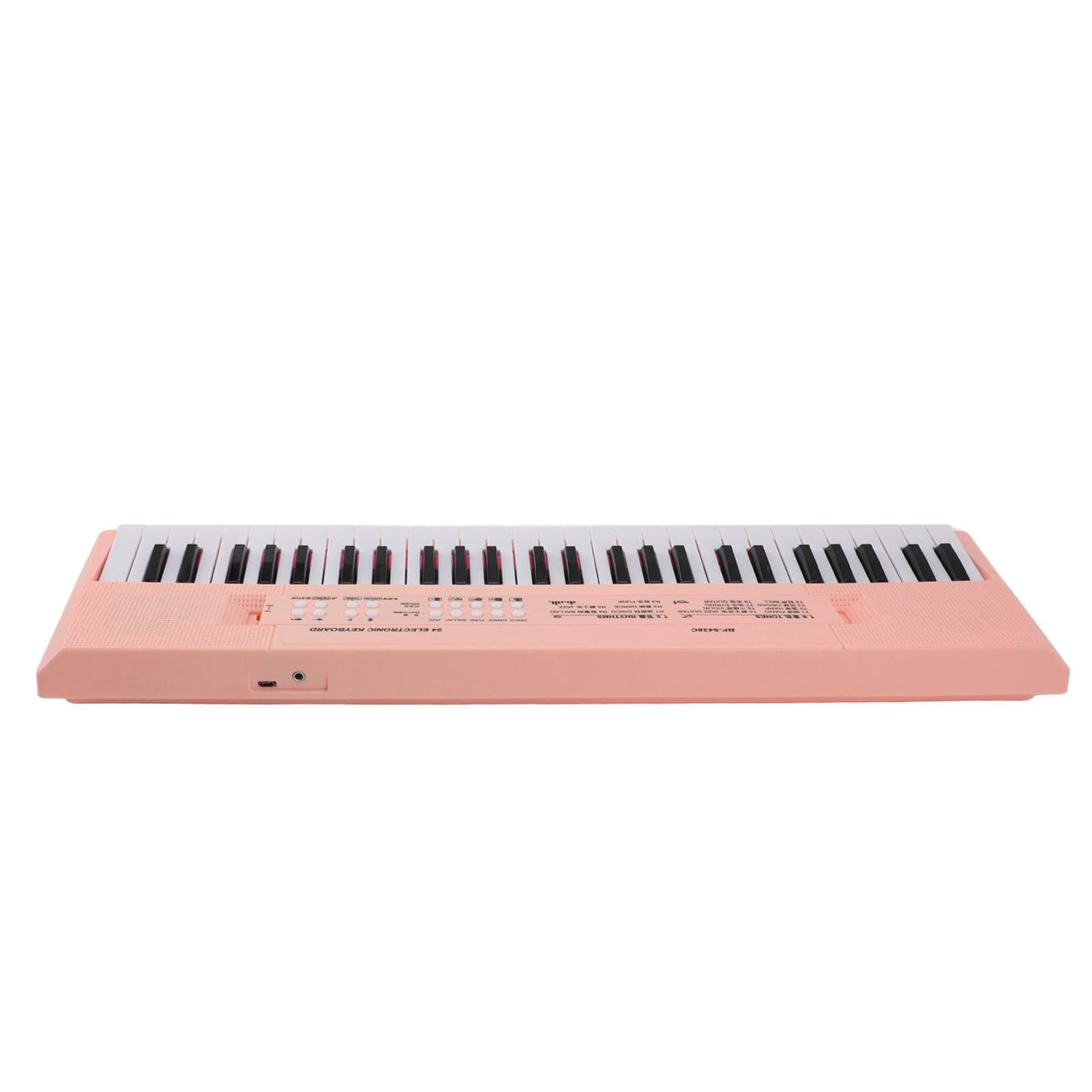 54 Key Keyboard Piano Smoothly Plastic Keyboard Piano Portable Dual Power Supply System Electric pink