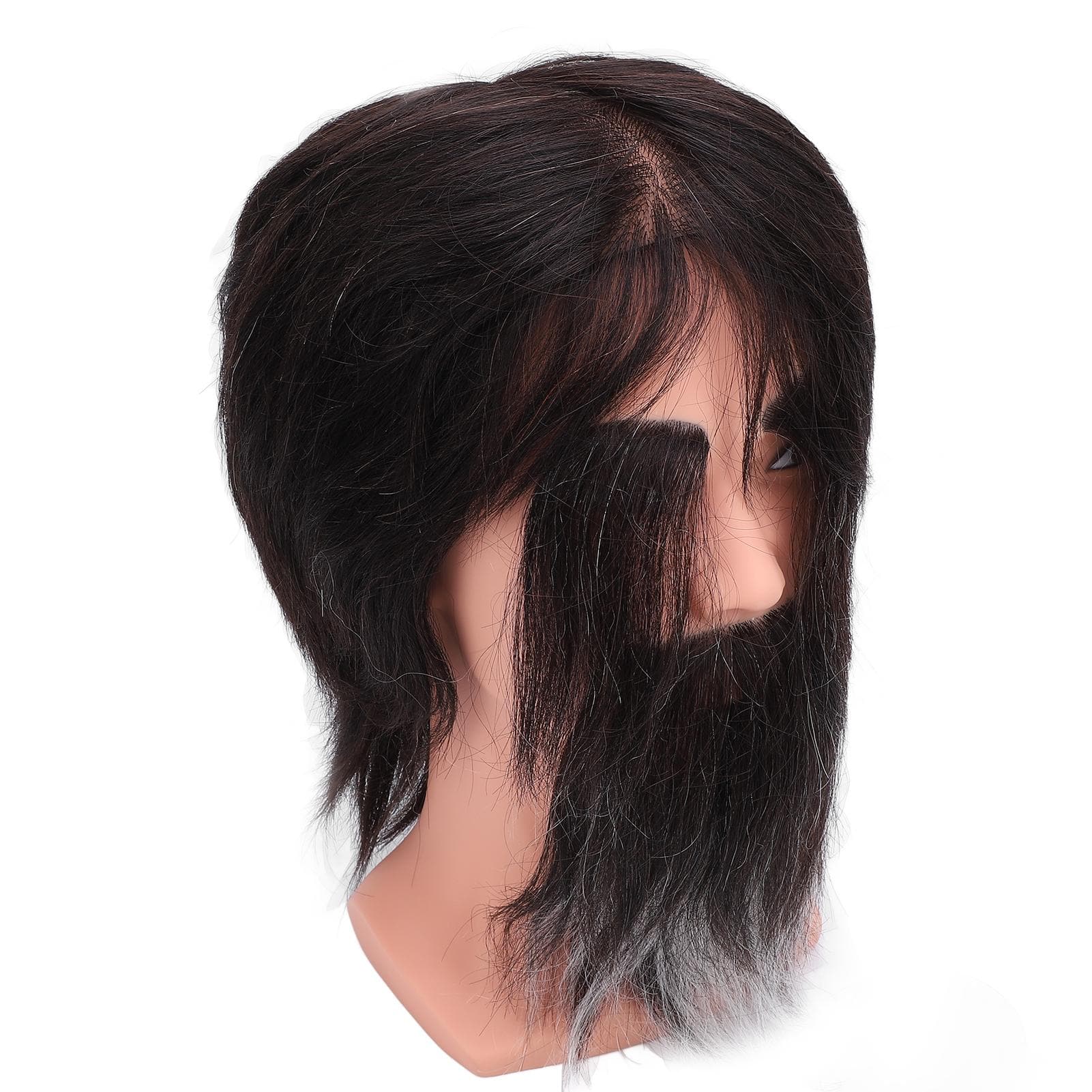 Barber Male Mannequin Head Manikin Training Head Reusable Men Mannequin Head with Beard for Beauty
