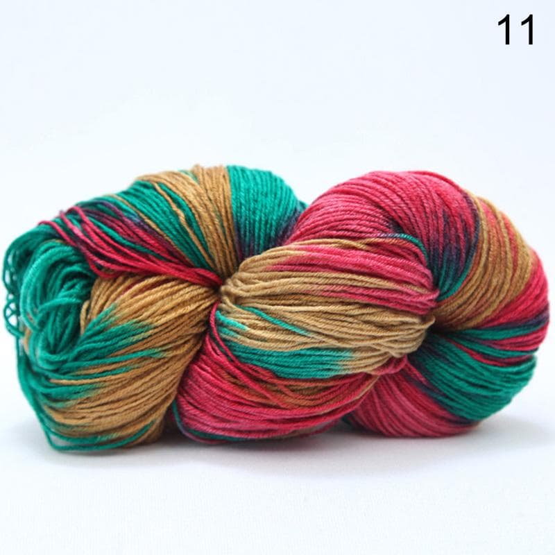 1Roll Warm Yarn Multicolor Hand Crocheted Knitting Wool Soft 50G Crochet Knit Cotton Wool Yarn 11