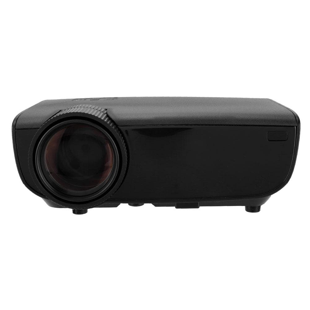 W50 Home Office Projector 1280*800 for Computer TV Tablet U Disk Black UK Plug black