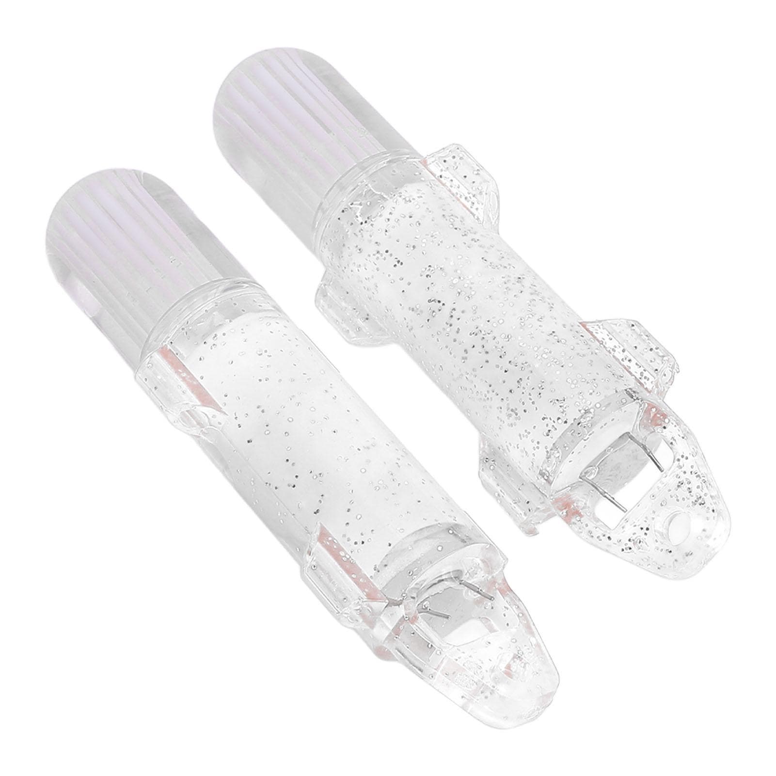 2PCS Underwater Fishing Light Fiber Optic LED Deep Drop Fishing Light Flashing Attractants Fish
