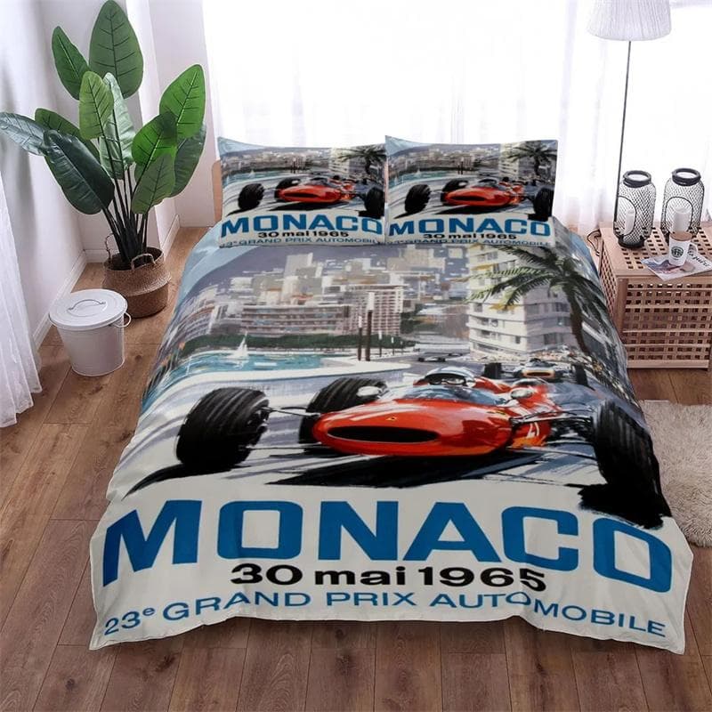 Gt3 Rally Duvet Cover Set King Queen Double Full Twin Single Size Bed Linen Set 260x220cm 3pcs