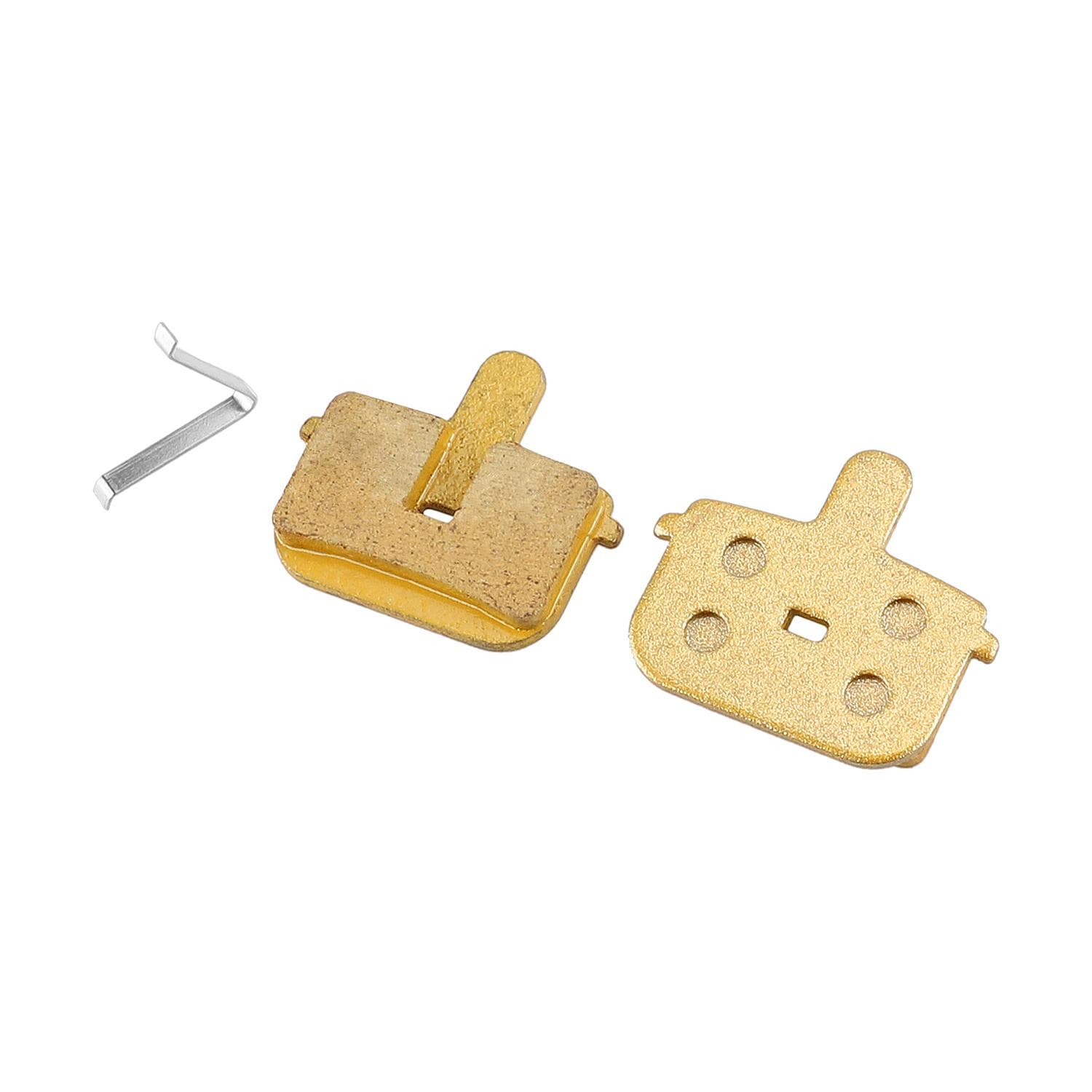 Electric Scooter Disc Brake Pads Scooter Full-Metal Brake Pads Repalcement Parts Compatible with gold