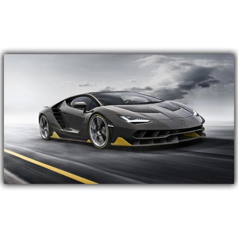 Modern Supercar Canvas Paintings Cool Rally Race Racing Car Posters and Prints Wall Art Pictures for Living Bedroom Home Decor No Frame 21*30cm