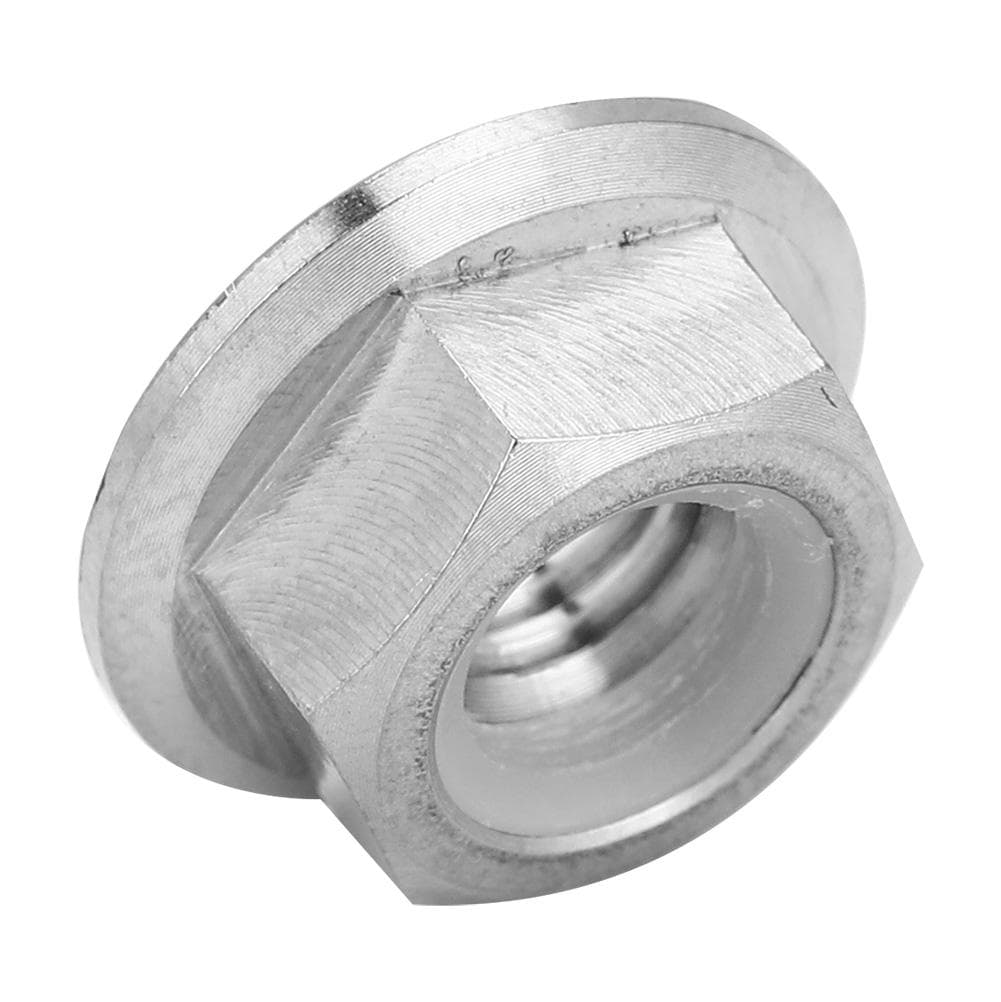 1pc M5 M6 M8 M10 M14 Titanium Alloy Flange Lock Nut for Bicycle Motorcycle (M10X1.25)