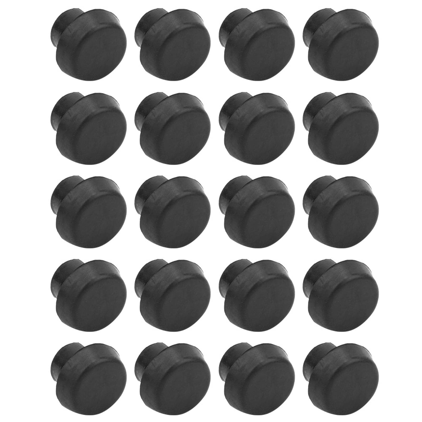 20 pcs Billiard Cue Bottom Rubber Plug Protection Pad Pole Tail Cover Protection Accessories