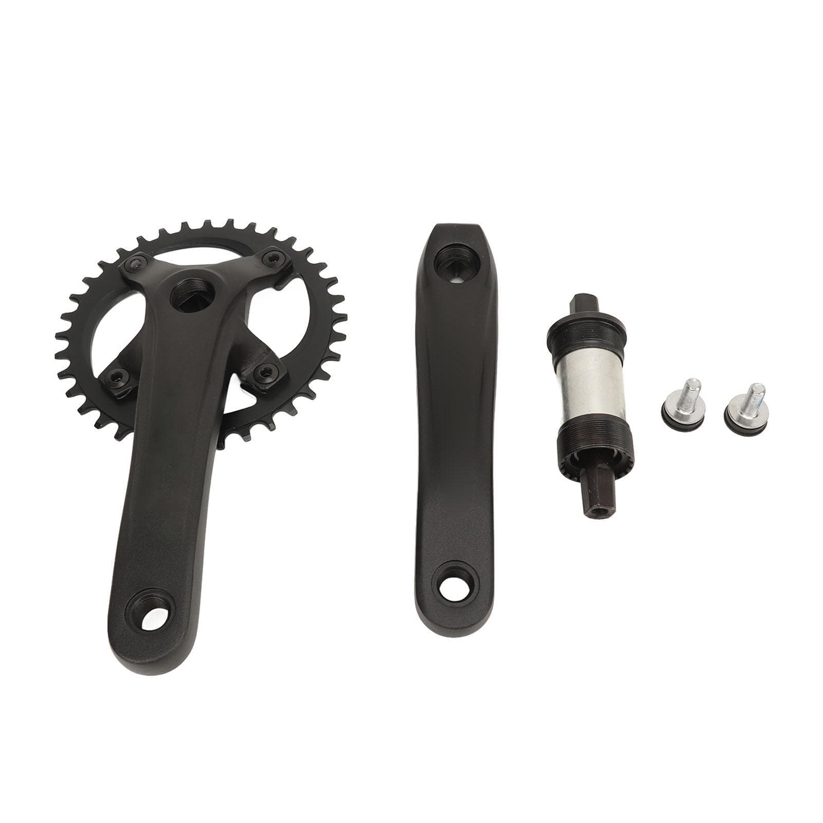 Mountain Bike Crankset 104mm BCD Square Taper Crankset 36T Positive Negative Chain Single Disc 7?12
