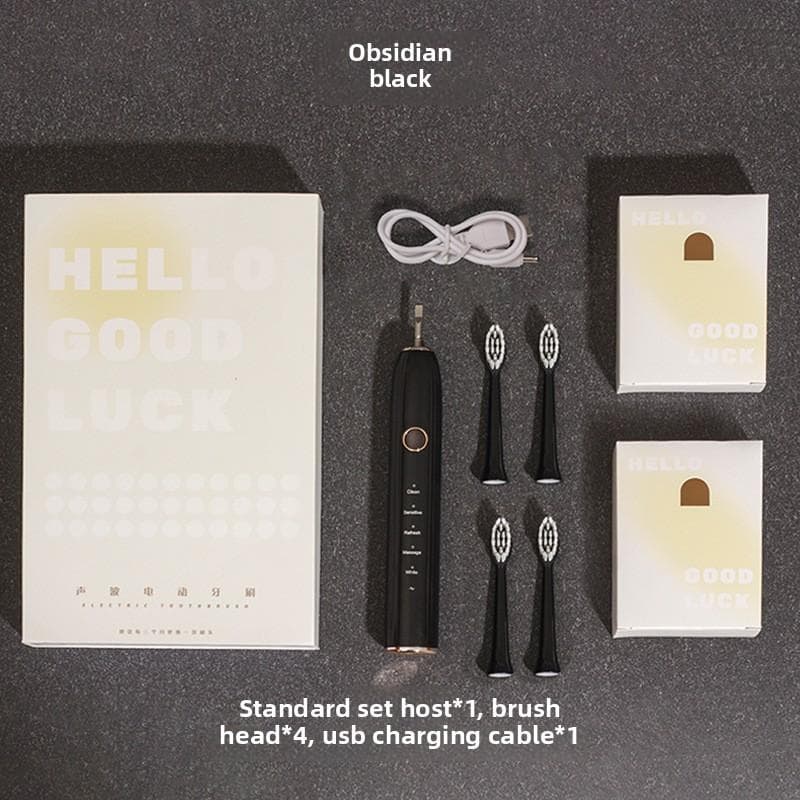 Adult Sonic Electric Toothbrush DuPont Soft Hair Wireless Induction Fast Charge Gift Box