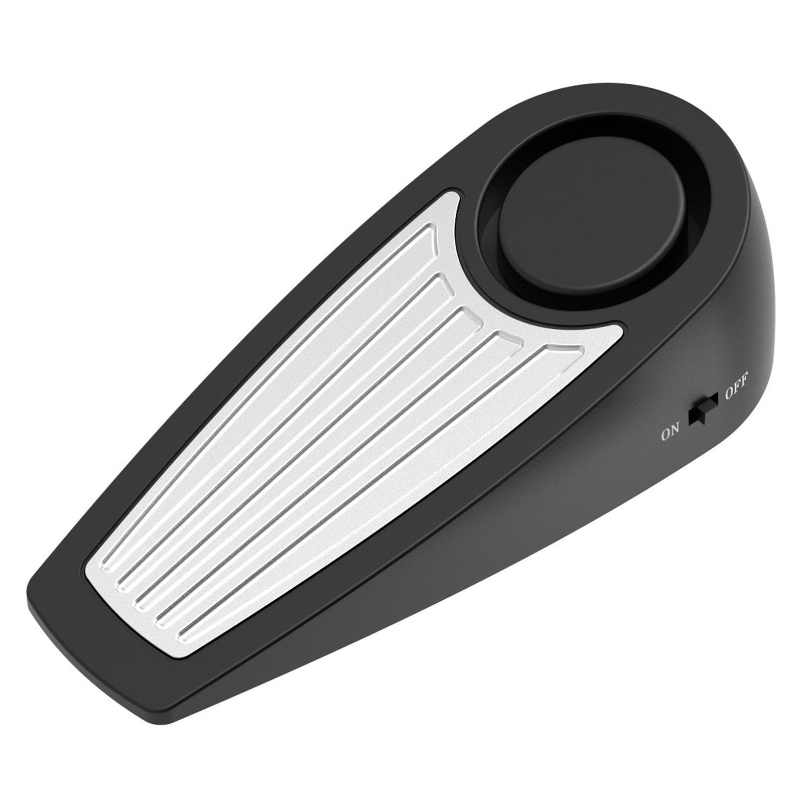 Door Stop Alarm Sensitive Vibration Sensing Portable Security Door Stopper Alarm for Home Shop black