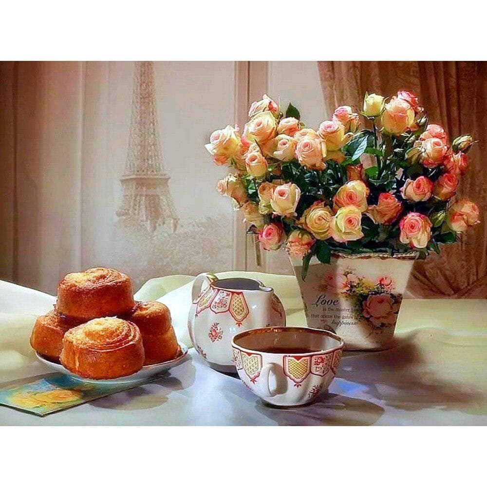 5d Diamond Painting Mosaic Full Drill DIY Diamond Embroidery Flower Cross Stitch 20X30CM