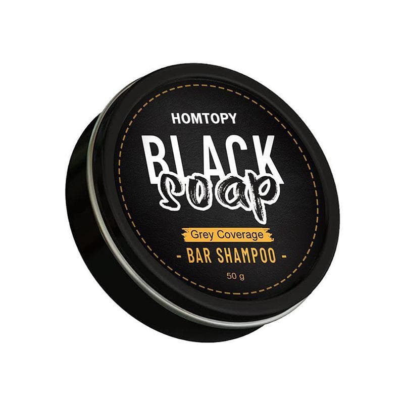 Men's Hair Darkening Shampoo Soap Fast Repair Deep Cleansing Dandruff Shampoo Hair Care Conditioner Improve Gray Hair White Hair Beautiful Black 1 pc