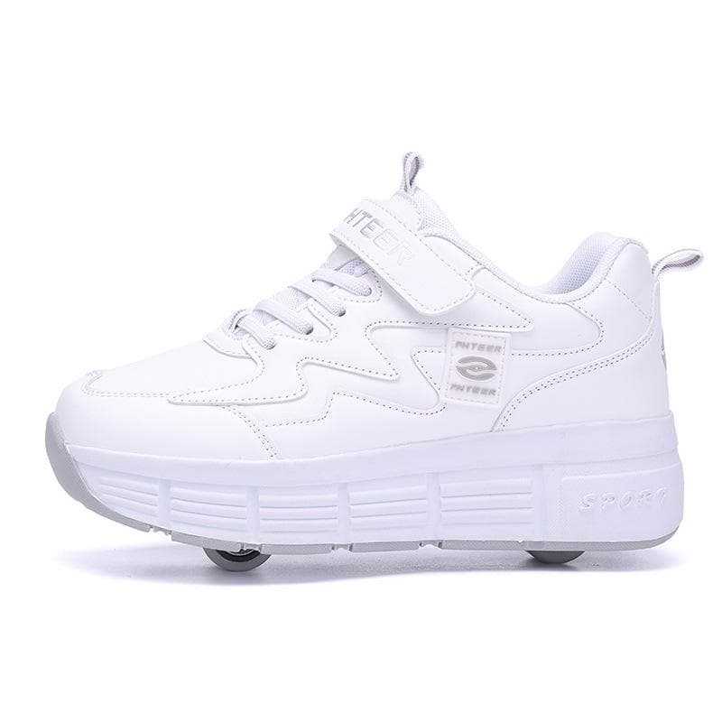 Runaway Shoes Small Two Wheels New Children's Appearance Pulley Shoes Boys and Girls Detachable Walking Skates Students with Wheels 35