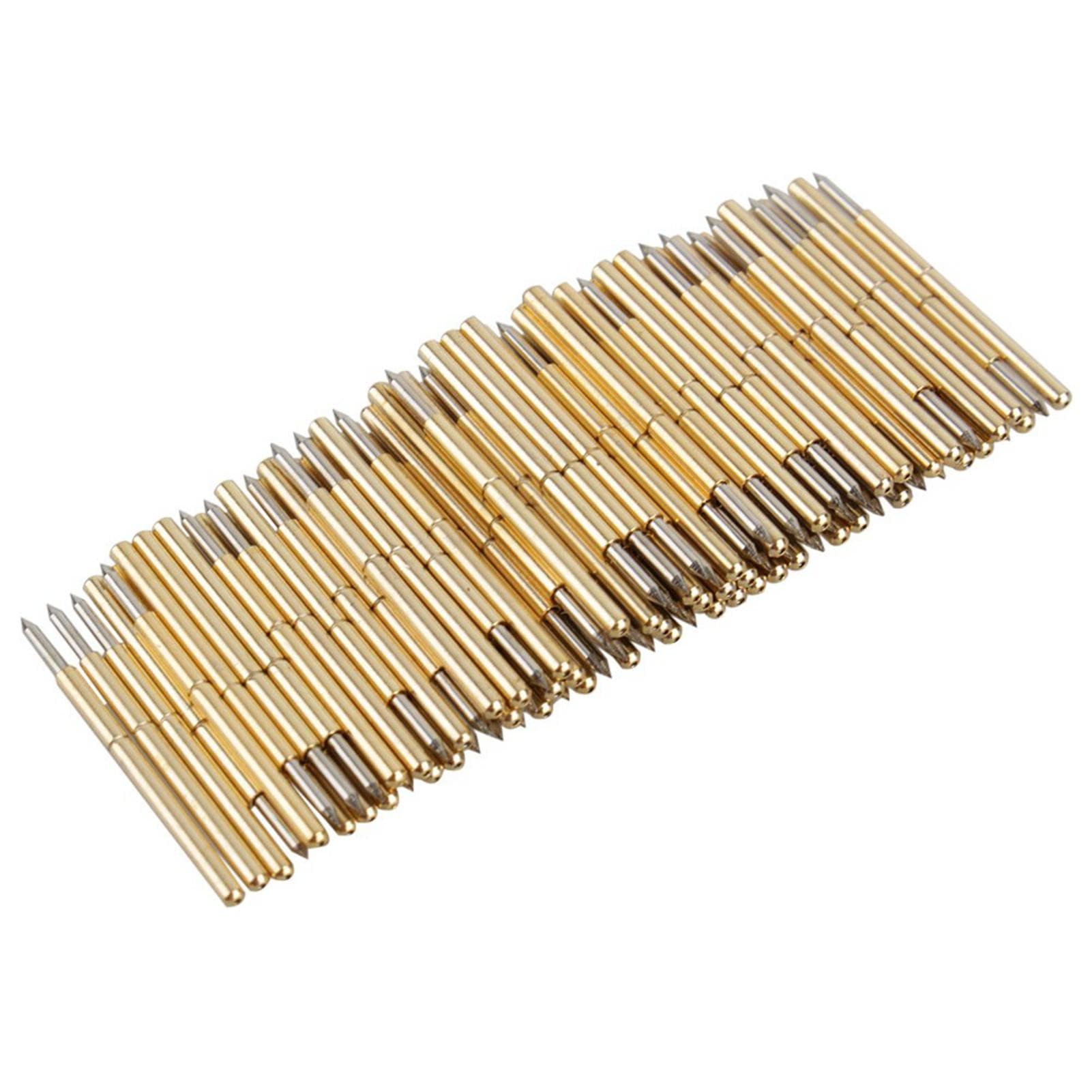 100pcs P50‑J1P50‑B1P75‑B1P75‑E2P100‑E2 Spring Test Probe Round