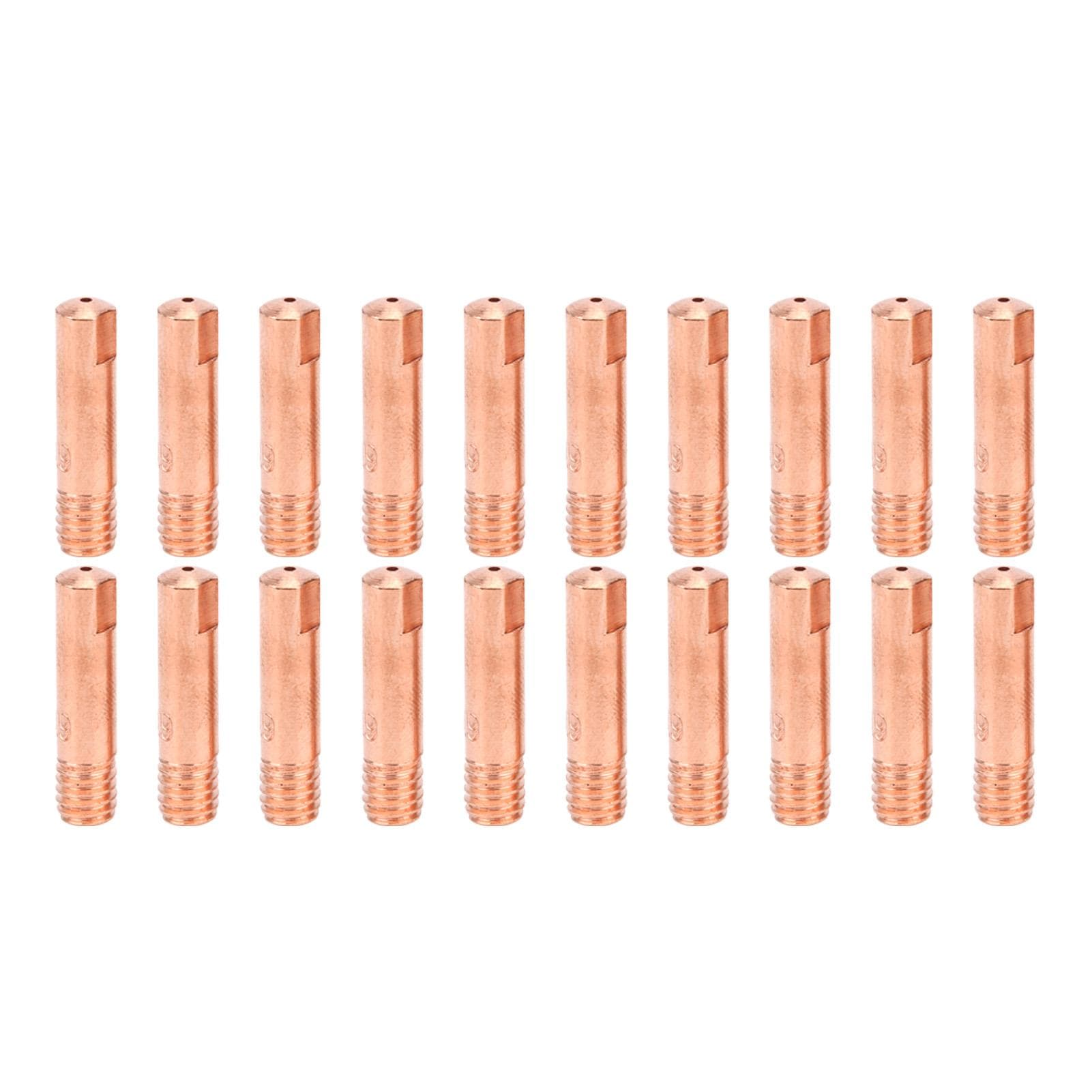 60Pcs MIG Welding Contact Tip Copper Conductive Nozzl for Weld Accessories 15AK x 0.9