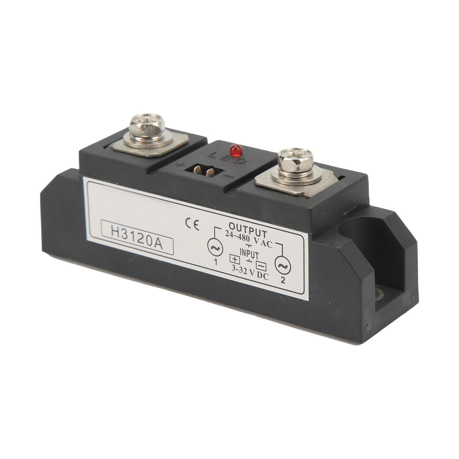 Solid State Relay Industrial SSR 3?32V DC Input to 24?480V AC Output for Lathe Vehicle