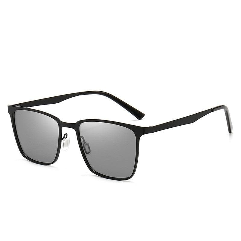 Photochromic Sunglasses UV400 Pilot Style Color-changing Lens for Men Anti-glare Driving Shades