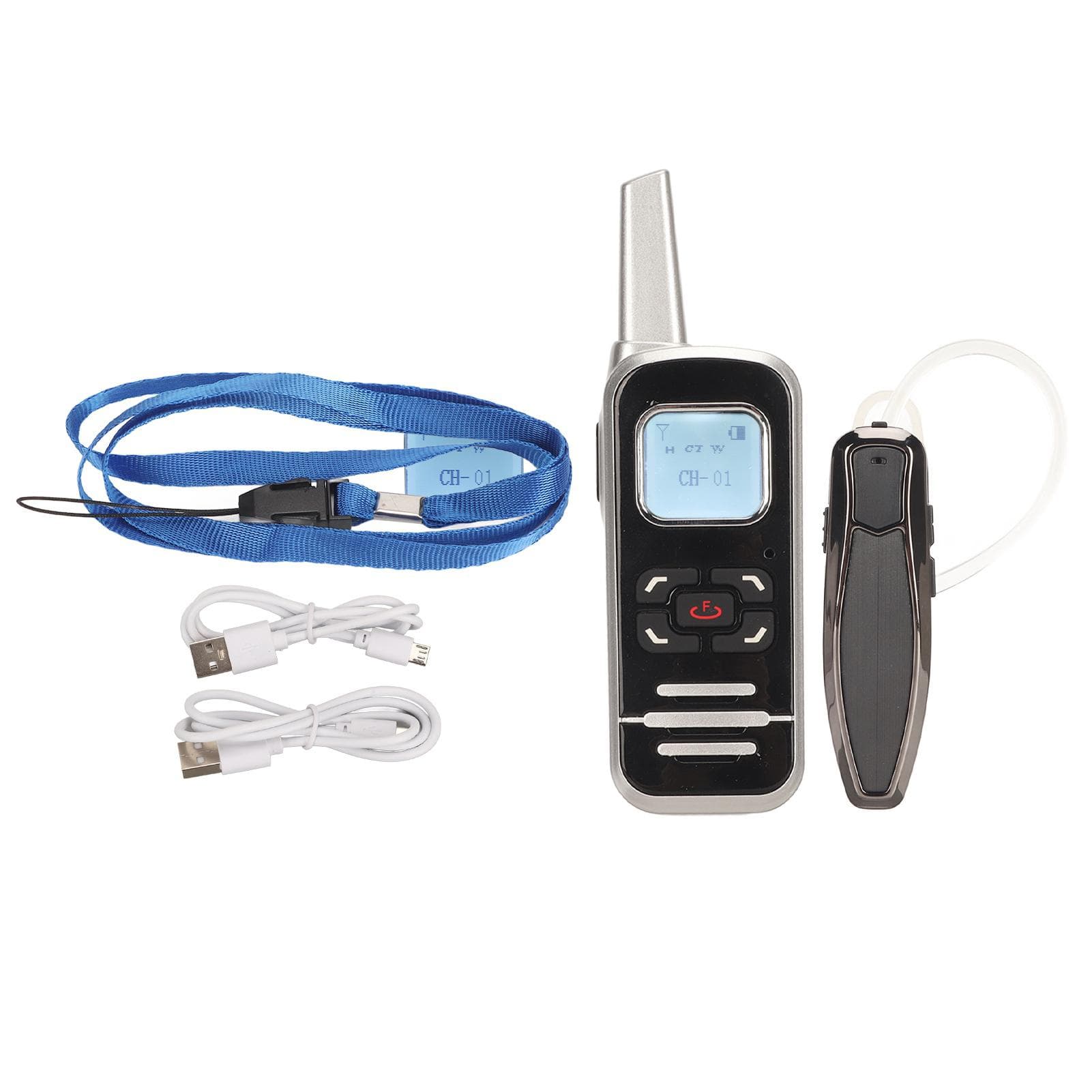 Mini Walkie Talkie Two Way Radio Stable Signal 3.7V with Bluetooth Wireless Headset for Home