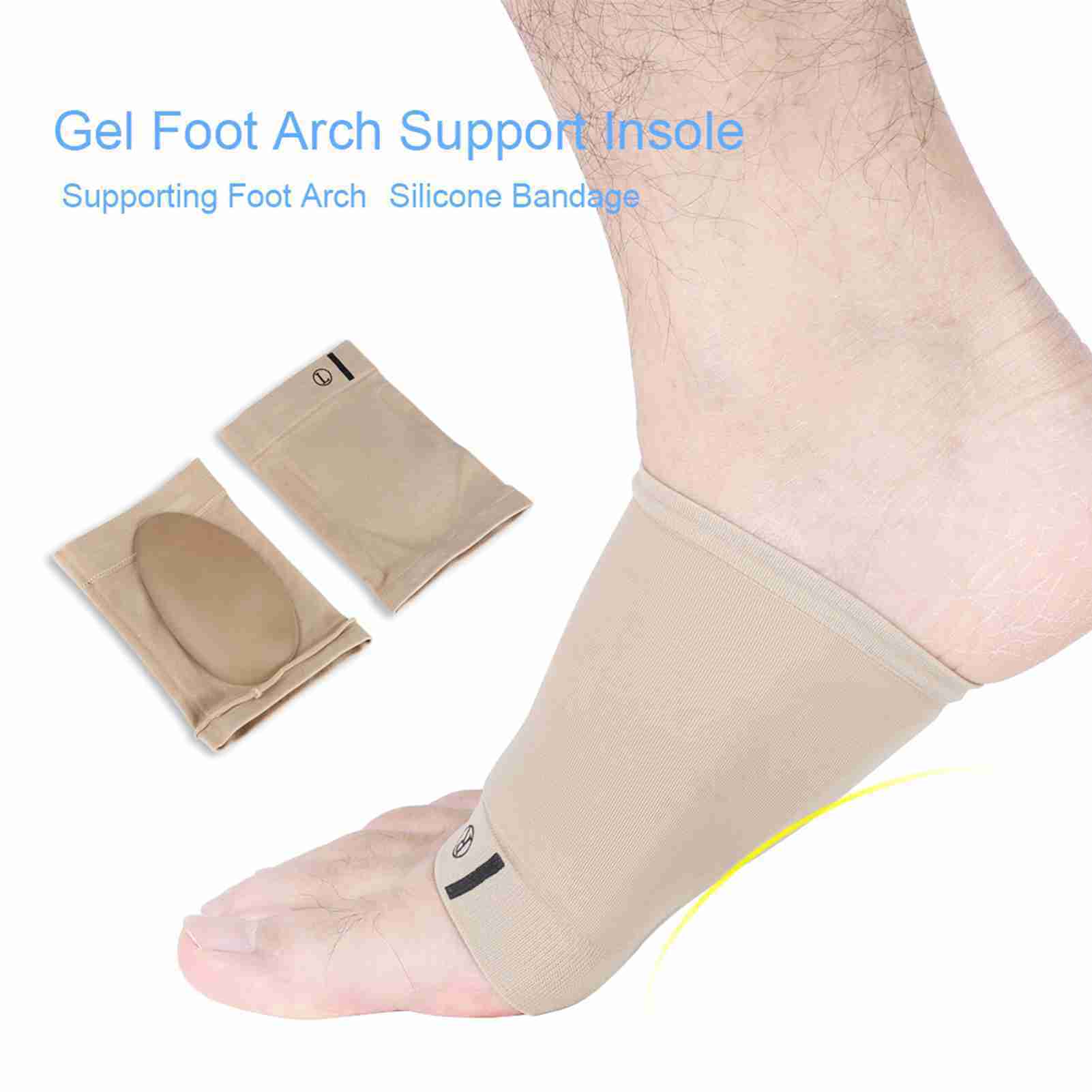 Gel Foot Support Insole Sleeve Foot Cushion Heel Protection