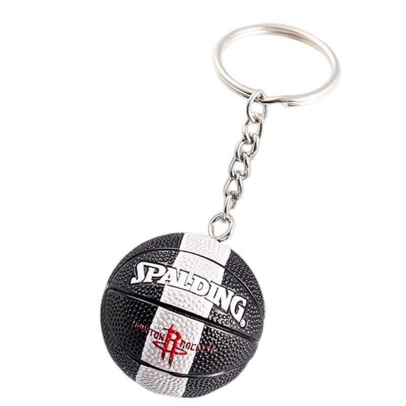 Leather Basketball Keychain With James Curry Durant Kobe Harden And Irving Pendants Rockets