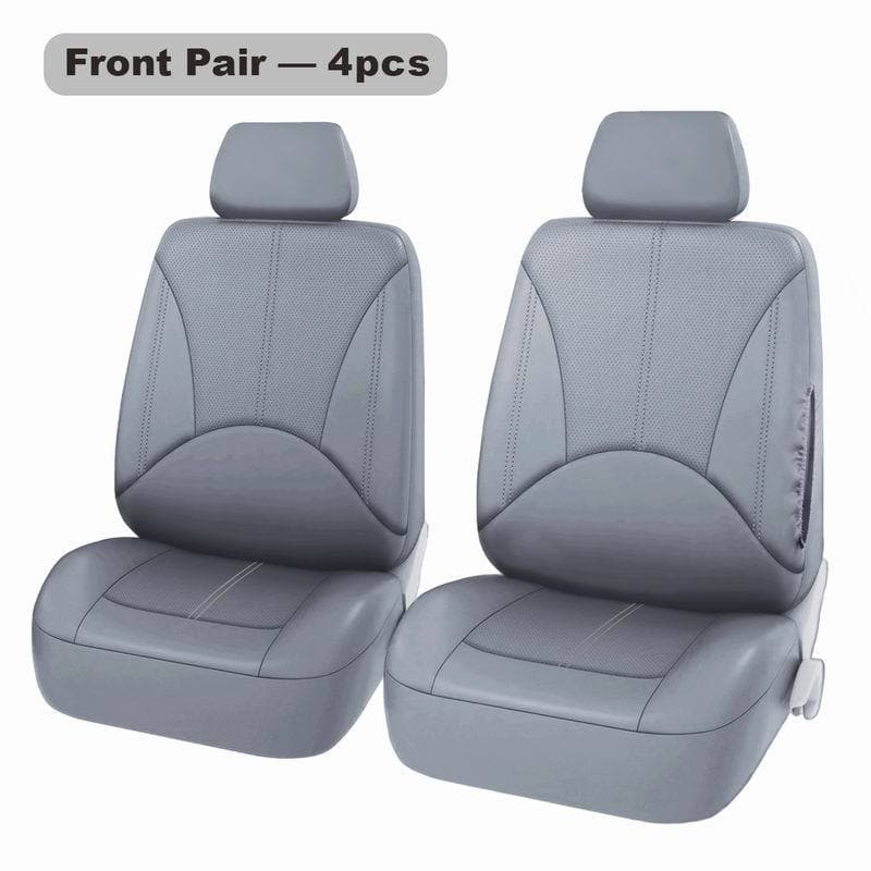 Auto Universal Car Seat Covers Interior Accessories Full Set Black Car Seat Cushion Covers Automotive Seat Protector Covers 2Seats grey