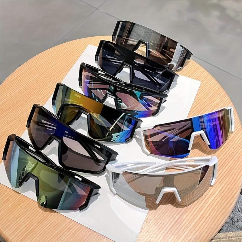 1/8pcs Lightweight large frame sports goggles unisex protective eyewear for sports enthusiasts