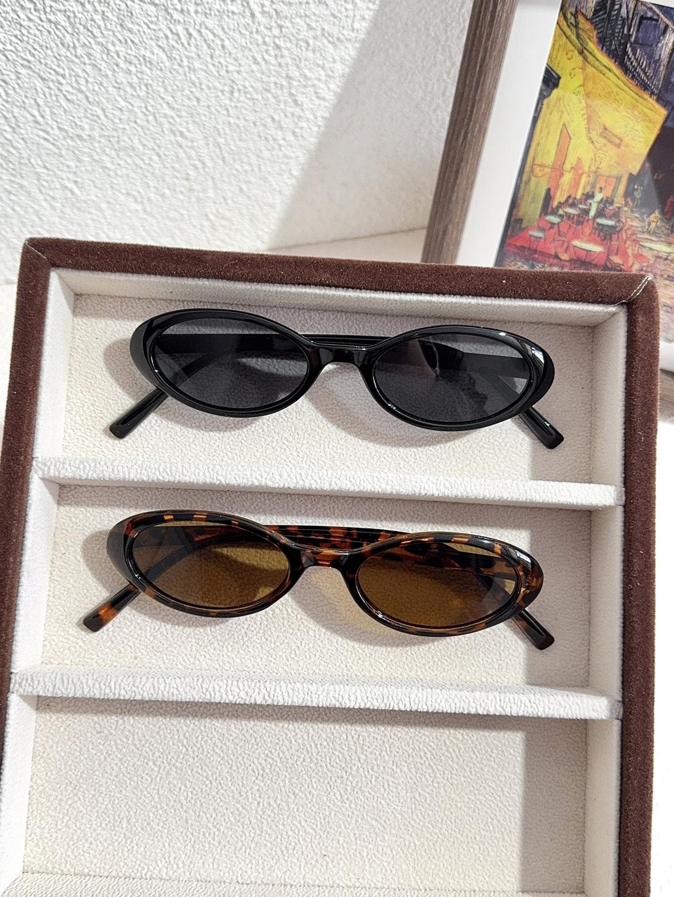 1Pcs Fashion Oval Frame Glasses Black Tortoise Shell Printed Unisex Daily Work Clothing Accessories Stylish Eyewear