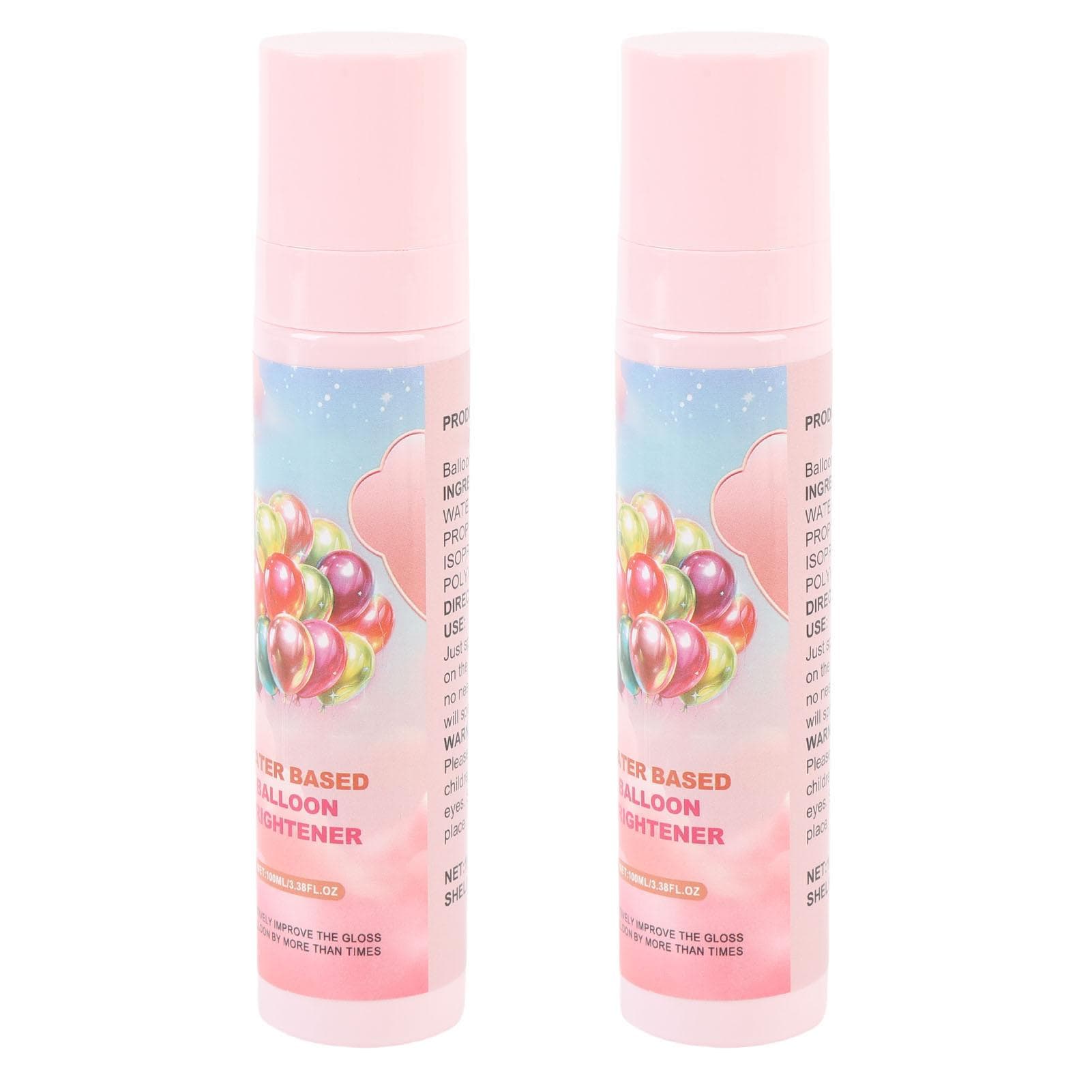 2 Pcs Balloon Shine Spray 100ml Lasting Shine Portable Balloon Gloss Enhancer for Wedding Birthday